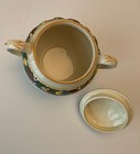 Vintage Royal Adams Ivory Titian Ware Della Robia hand painted sugar bowl w/lid — photo 4