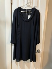 The Limited Women's Blue Dress Size XL Long Sleeve Knee Length NWT