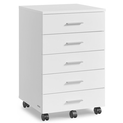Rollcontainer, mobiler Aktenschrank, Schubladenschrank, Druckerständer mit 5 ...