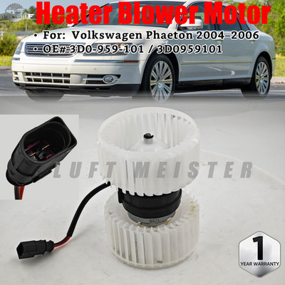 Heater Blower Motor Fit Volkswagen Phaeton 2004 2005 2006 4.2L 6.0L 3D0959101 US