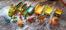 Dinosaur Train Lot - 8 figures 6 train cars - 2010 Jim Henson PBS Learning Curve