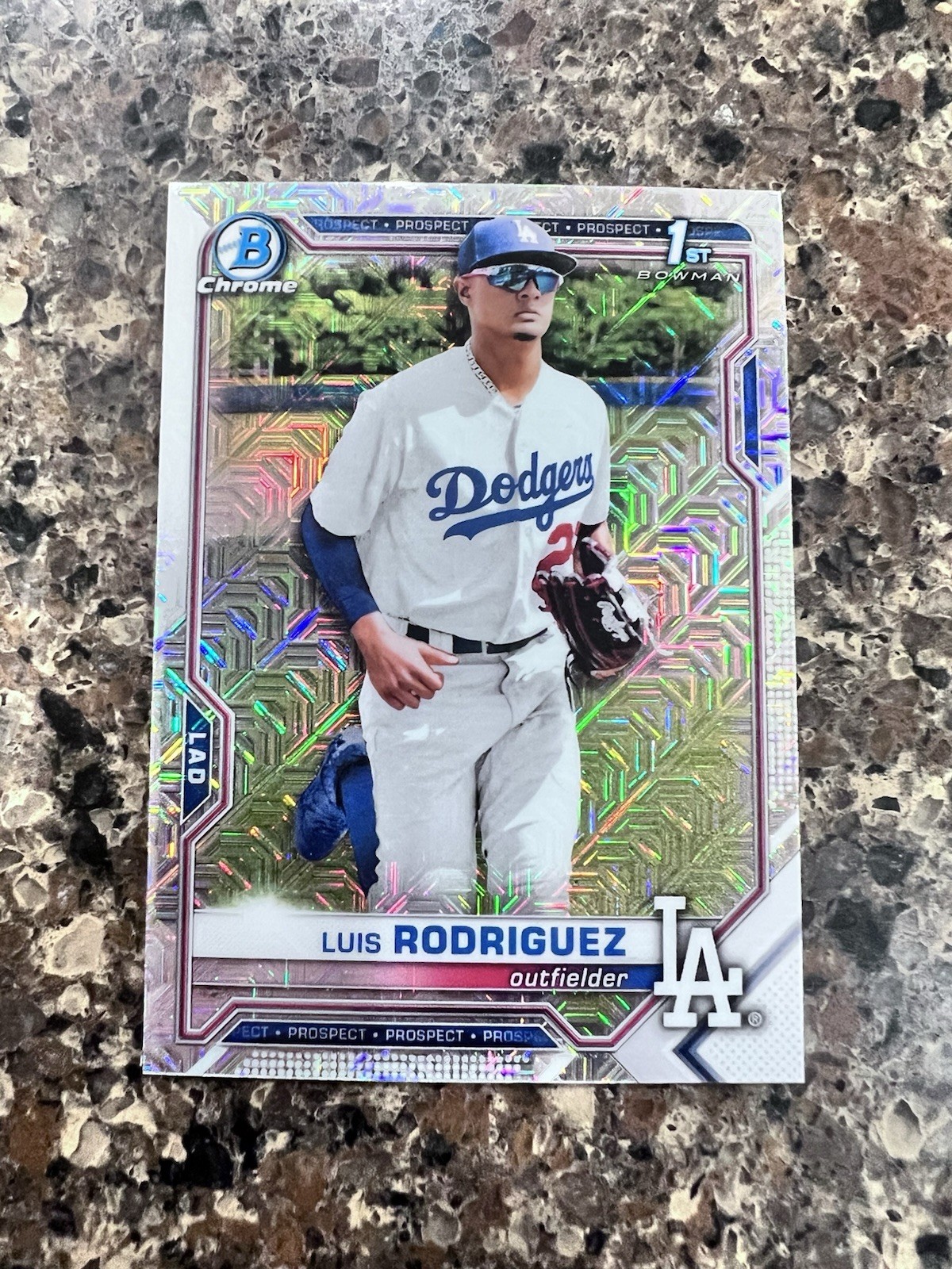 2021 Bowman 1st Chrome - Prospects Luis Rodriguez #BCP-196 Mojo Refractor (RC)