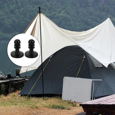  4 Pcs Tent Pole Attachments Hiking Accessories Connectors End Protectors