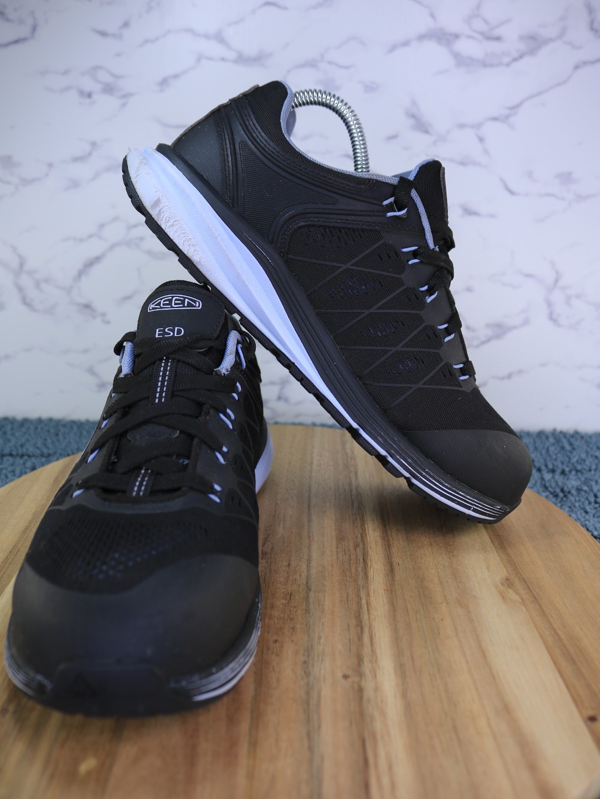 Keen Utility Vista Safety Nero Blu Utility Scarpa Sneaker Punta Acciaio Donna Tg 10M