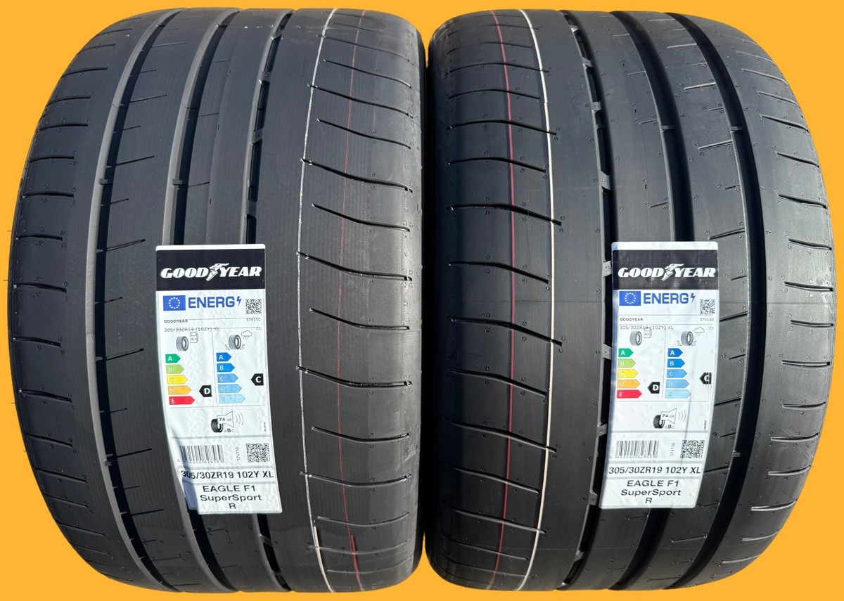Goodyear eagle f1 supersport R 30c 2本セット Set of TWO BRAND NEW 305/30ZR19 Goodyear Eagle F1 SuperSport R