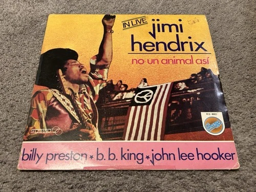 Jimi Hendrix No Un Animal Así 1979 Arlequin Spain Import Blues Compilation Vinyl