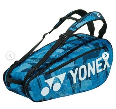 Rare YONEX Racket Bag Blue Geometric Pattern