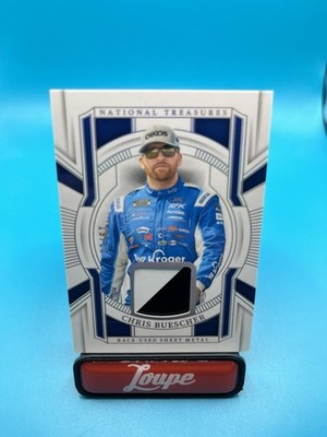 Chris Buescher 2025 National Treasures Race-Used Sheet Metal Holo Silver 19/25