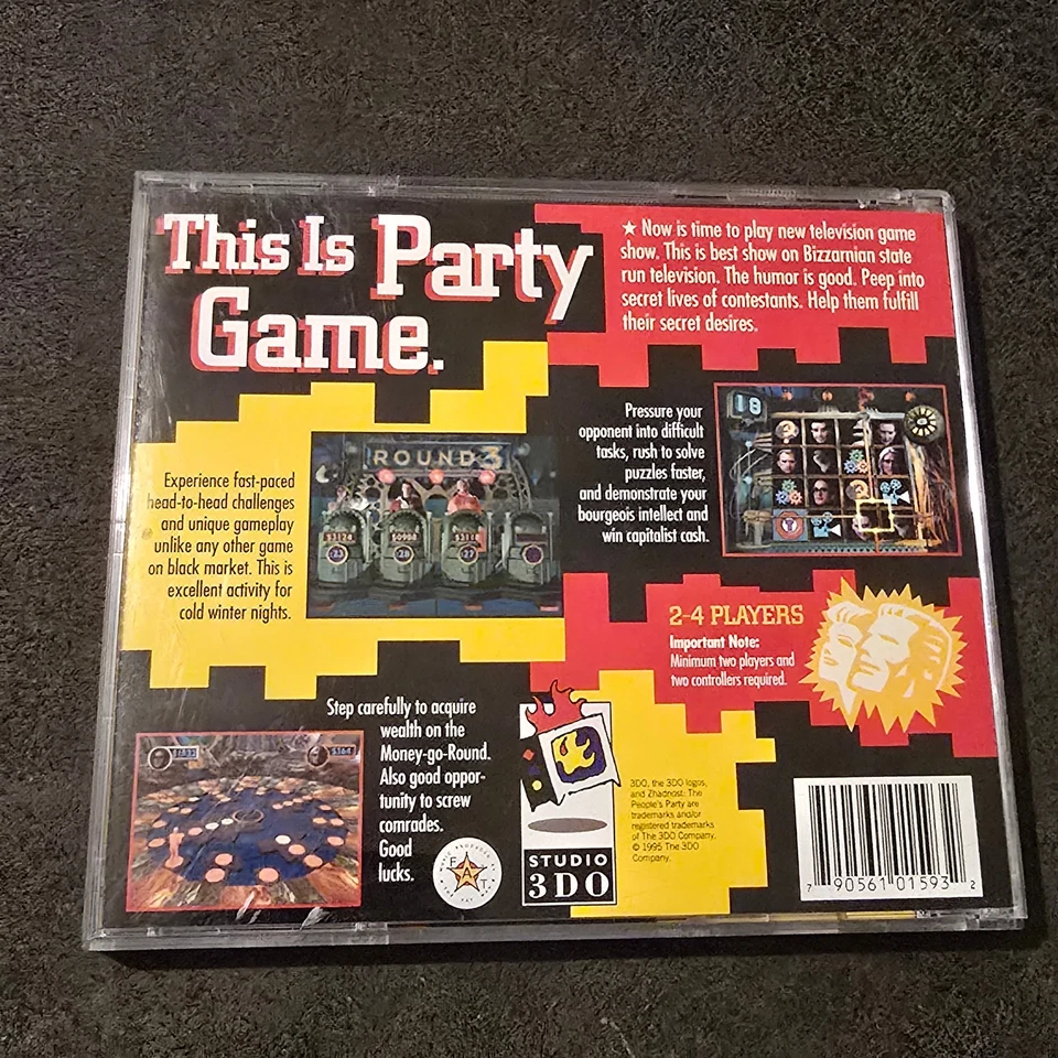 Zhadnost: The People's Party Studio 3DO Panasonic Goldstar Complete Disc Manual - Image 2 of 4