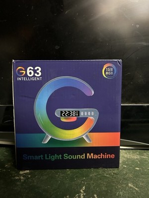 G63 Intelligent Smart RGB Light Sound Machine Alarm Clock 15W LED Night Light