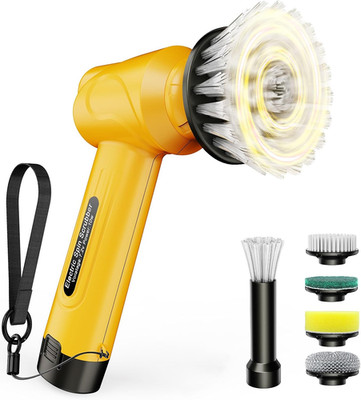 Battery Electric Spin Scrubber Q4, Handheld Scrubber for Cleaning with Display,