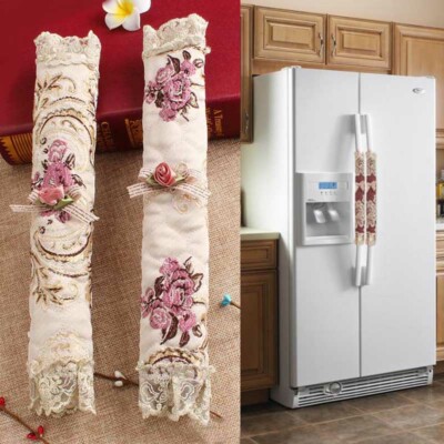 2PCS Refrigerator Door Protect Handles Cover Home Fridge Microwave Oven Cover