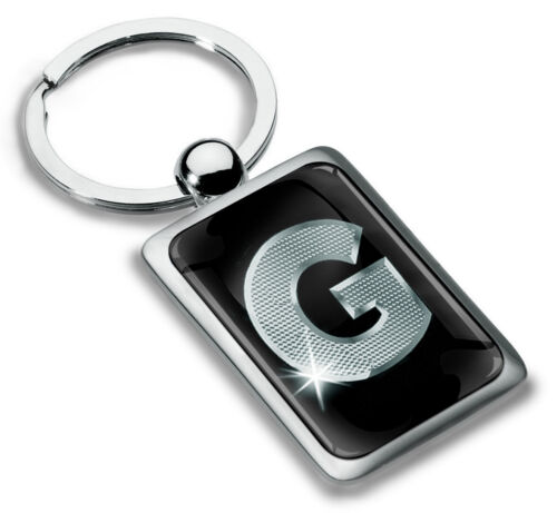 A - Z Alphabet Letter Initial Metal Keyring Keychain with Giftbox Key Ring Chain - Foto 26 di 64