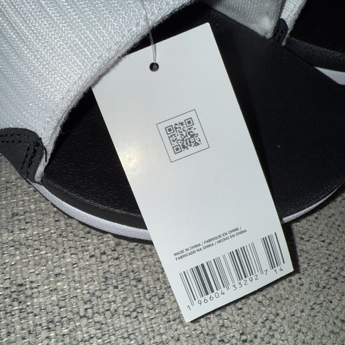 NIKE Air Max 1 Slide Taglia 17 Uomo Bianco Grigio Nero Slip On Nuovo - Foto 4 di 8