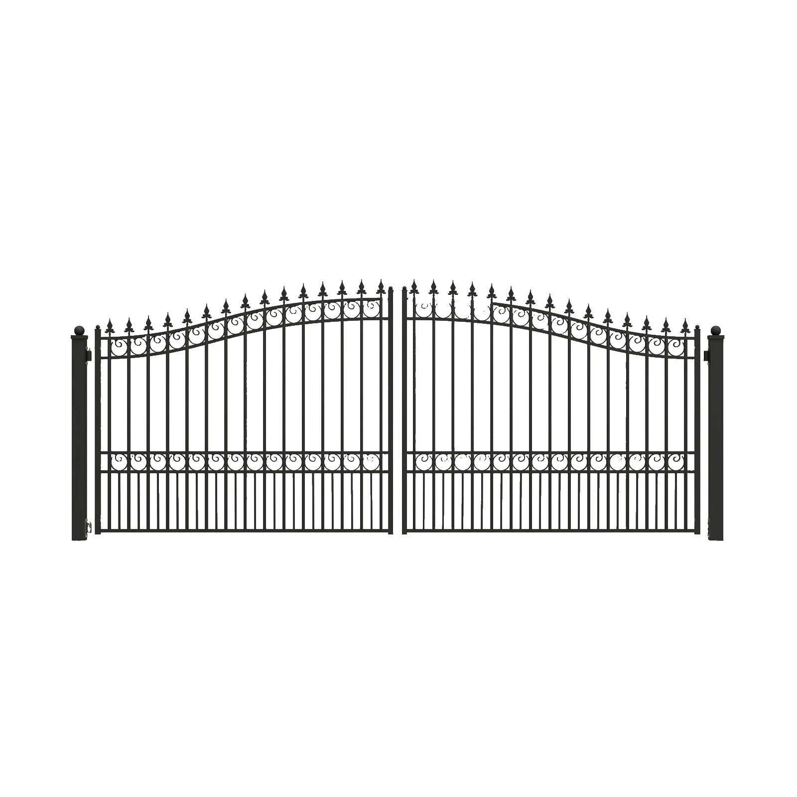 Wrought Iron Garden Driveway Gates