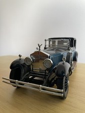 Franklin Mint 1/24 Rolls-Royce Phantom I De Ville 1929 Black / Blue Scale Model