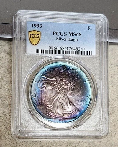 1993 ASE - Monster Toner - MS68 - PCGS - Purples & Blues