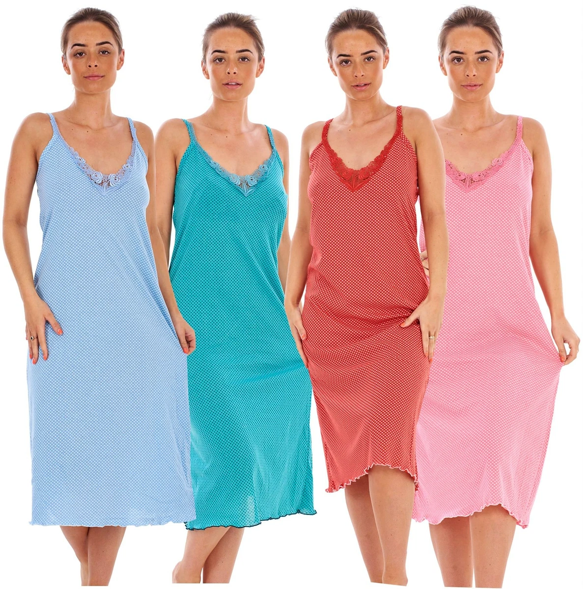 Cotton strap nightdress cheap