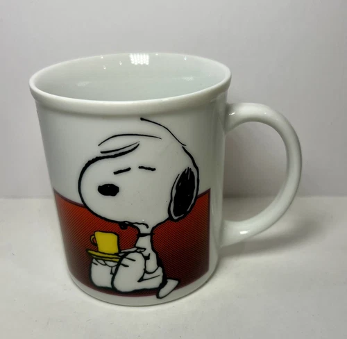 Vintage Snoopy Coffee Mug, I'm Not Worth Anything Before My Coffee Break 1958