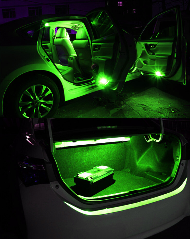 14 Blue LED Lights Interior Package Kit 1999-2016 Ford F250 F350 Super Duty FS1B - Foto 8