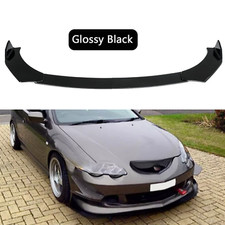For Acura Rsx 2002-2006 Gloss Black Front Bumper Lip Spoiler Splitter Body Kit