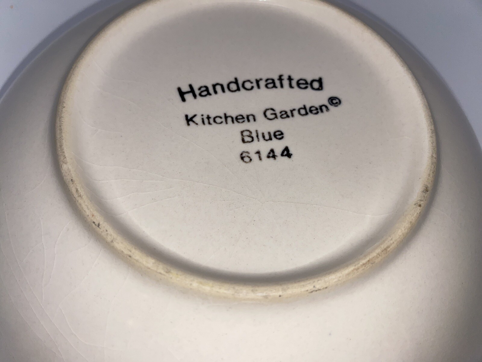 Sango 5 place setting Blue Kitchen Garden Blue Herbs Dinnerware Pottery 6144