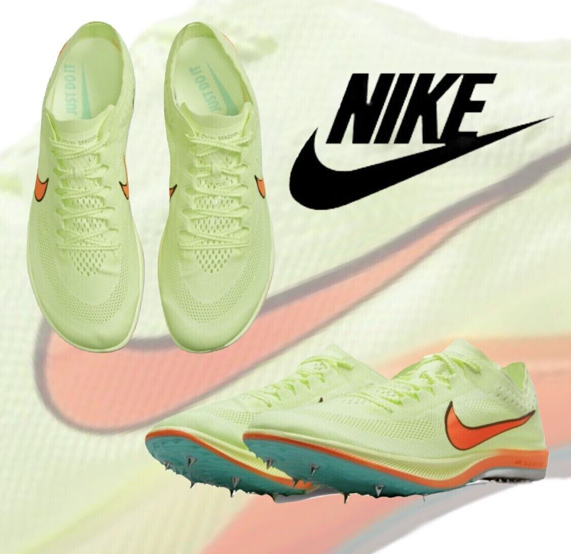 Nike ZoomX Dragonfly Track Spikes Barely Volt Hyper Orange CV0400