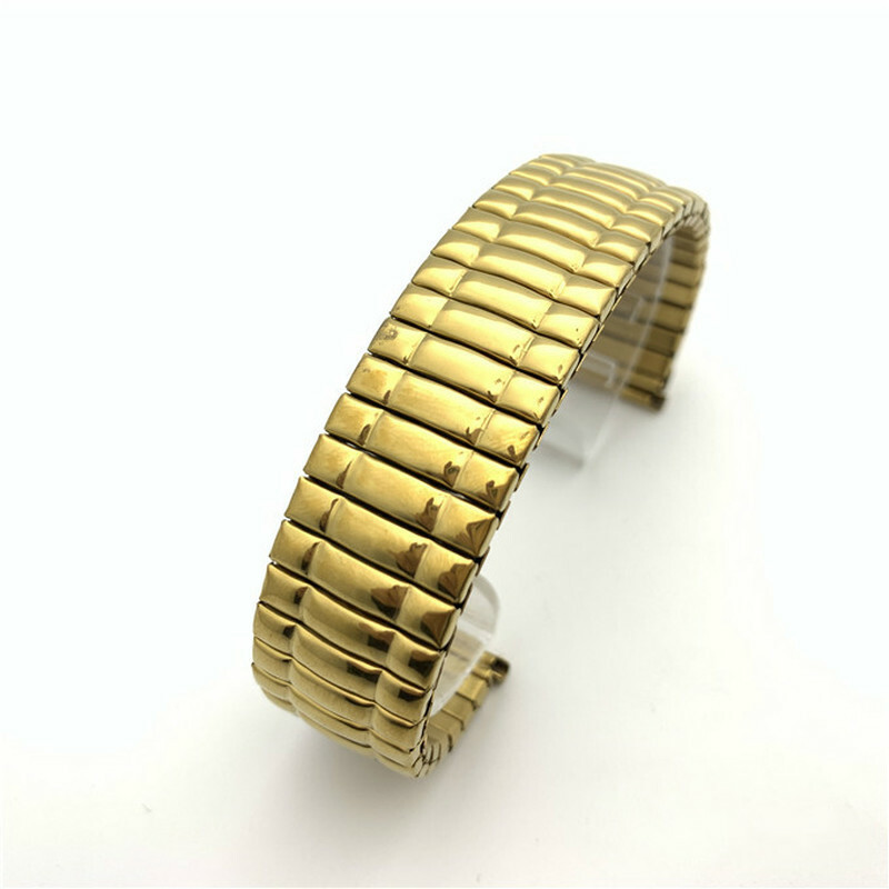 Bracelet De Montre Extensible En Acier Inoxydable - Type Barres Ressort - Neuf