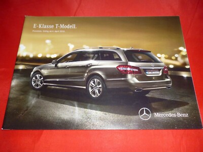 MERCEDES S212 E-Klasse T-Modelle E 200 CDI - E 63 AMG Preisliste Pricelist 2012