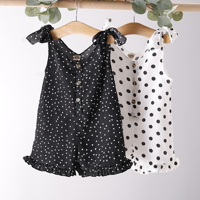 Toddler Kids Baby Girls Clothes Summer Polka Dot Jumpsuit Romper Boysuit Outfits Ebay