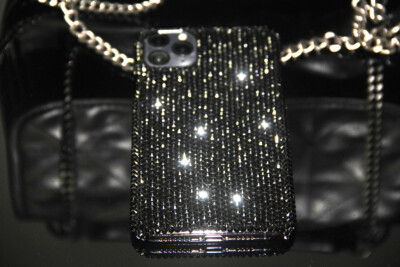 Bling Black Diamond Case For iPhone 14 13 12 Pro Max With