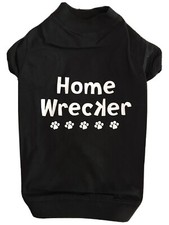 Casual Canine "Home Wrecker" Printed Dog Tee with Stay Dry Belly All Sizes NEW
