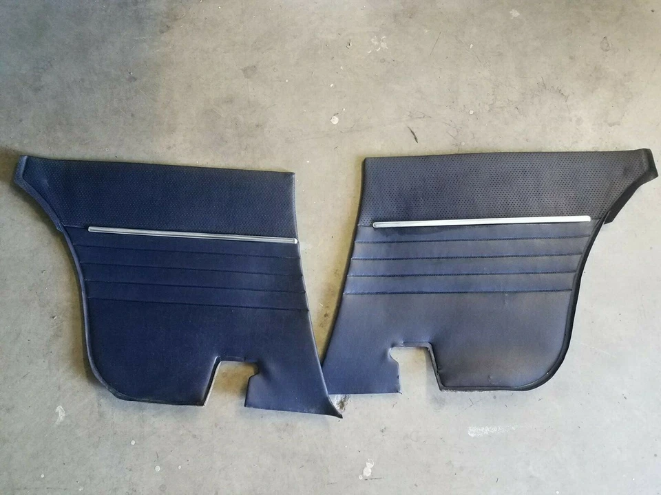 BMW e9 3.0CS 2800cs usados painéis de porta traseira L&R interior azul escuro 3.0 cs - Imagem 2 de 4