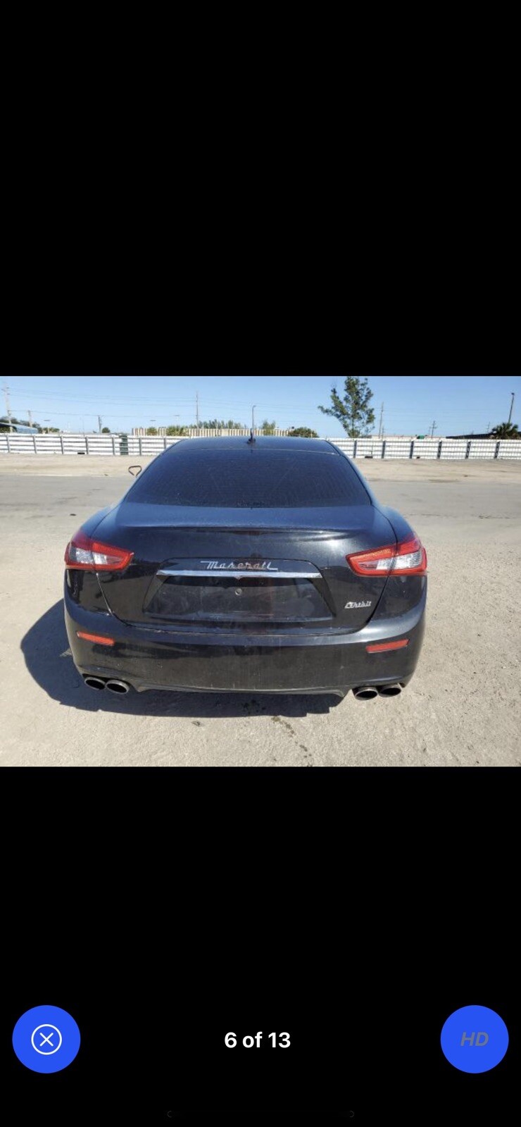 Maserati Ghibli 2014-2017 Rear Left Door panel Black