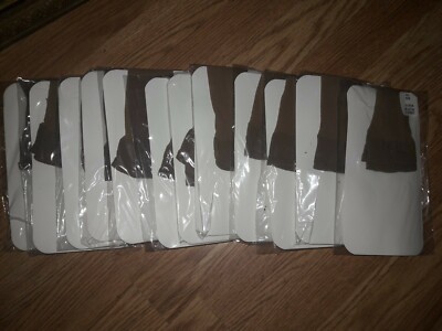 1 Dozen Ankle High Hosiery  Nylon w/ Cotton Sole & Spandex Band size Queen NUDE