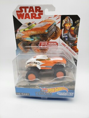 Hot Wheels Character Cars All Terrain Star Wars LUKE SKYWALKER 1:43 Die Cast Car