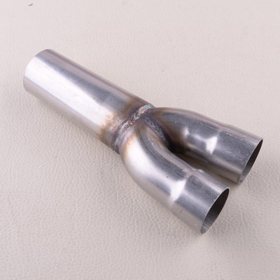 Exhaust Adapter Inlet Outlet Y-Pipe Tube 1.75