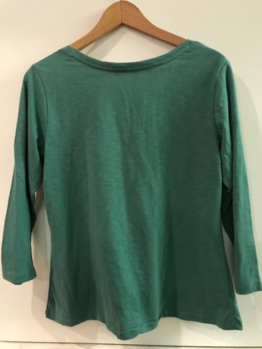 Adam Levine Women's Green Embroidered Top 3/4 Sleeve Size M Medium - Picture 5 of 5