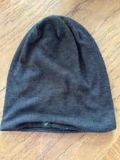 Forbusite Hat Knit Cap Grey  Black Slouchy Beanie Men's Women's Unisex