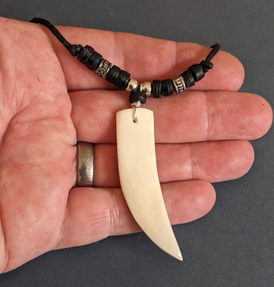 Pulsera De Diente De Tiburón Tigre Para Hombre - 16 Cm - 33 Cm