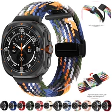 Braided Watch Band Strap Magnetic Nylon Loop For Samsung Galaxy Watch Ultra 47mm