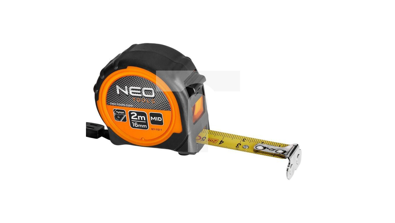 Rolled steel tape measure 2m x 16mm, with magnet 67-112-1 /T2UK