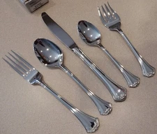 Reed & Barton Country French Stainless Flatware 5 PC Place Setting New Old Stock