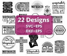WAYMAKER SVG, Christian SVG Bundle, Scripture Bundle SVG, Bible Verse SVG