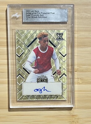 Omari Giraud Hutchinson Leaf Metal 2022 Ipswich Rookie RC Auto Gold Grail 1/1