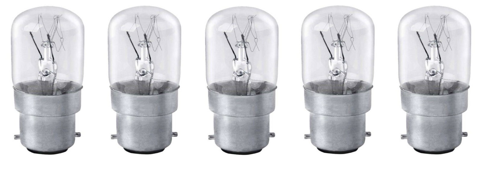 5x 15W BC B22 Clear PYGMY Lamp 15 Watt Bulb SIGN Appliance Fridge or Freezer
