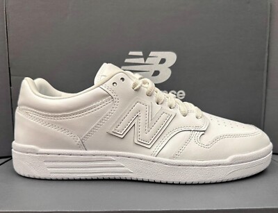 New Balance - Men's 480 White Leather Shoes BB480L3W New in Box