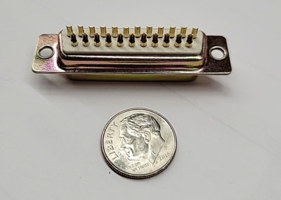 DS-23P D SUB SOLDER TYPE 23 pin MALE PLUG CONNECTOR GOLD PLATED PINS (1PC)