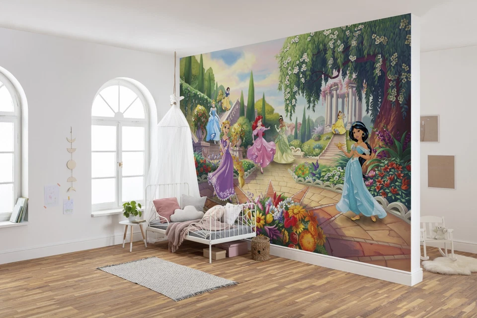 Girl bedroom wallpaper feature wall mural Disney Princess Without glue - Image 3 of 4