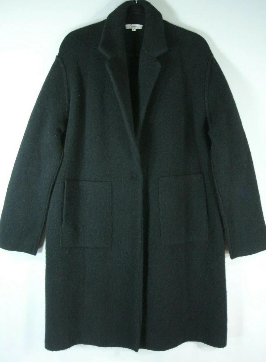 NEW VINCE Merino Wool Blend Longline Cardigan in Black - Size S #S5231 |  eBay